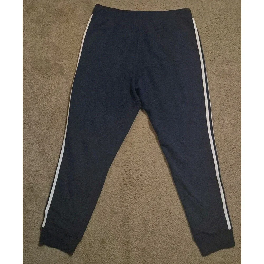 Adidas 3 Stripe Fleece Jogger Pants Adicolor Mens Size 2XL Indigo Navy IM9319